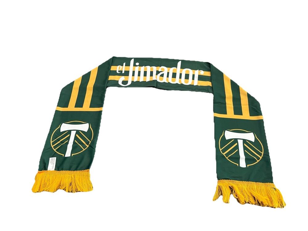 Portland Timbers MLS Scarf Green Gold El Jimador One Size 60x7 NWOT